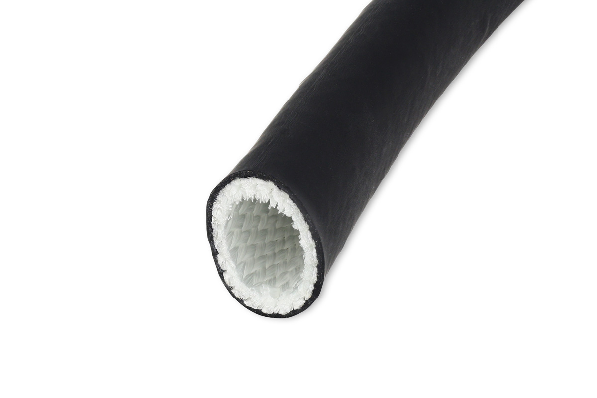 ABSOPRO 3/4" ID 10-Ft Heat Shield Fire Sleeve – Silicone Coated Fiberglass, 300°C Continuous, 1060°C/30s, 1650°C/10s – For Automotive Hoses, Wires, Electrical